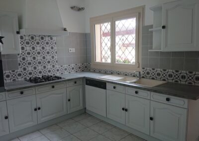 cuisine carrelage crédence biganos