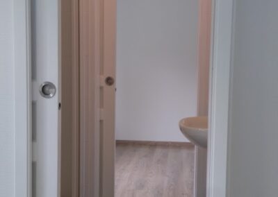 double portye à galandage pour une douche entre chambre biganos