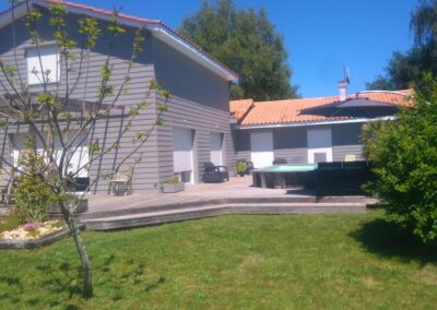 maison doublé en bardage beton biganos